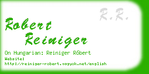 robert reiniger business card
